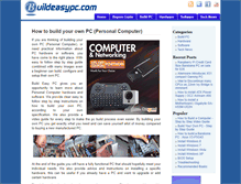 Tablet Screenshot of buildeasypc.com